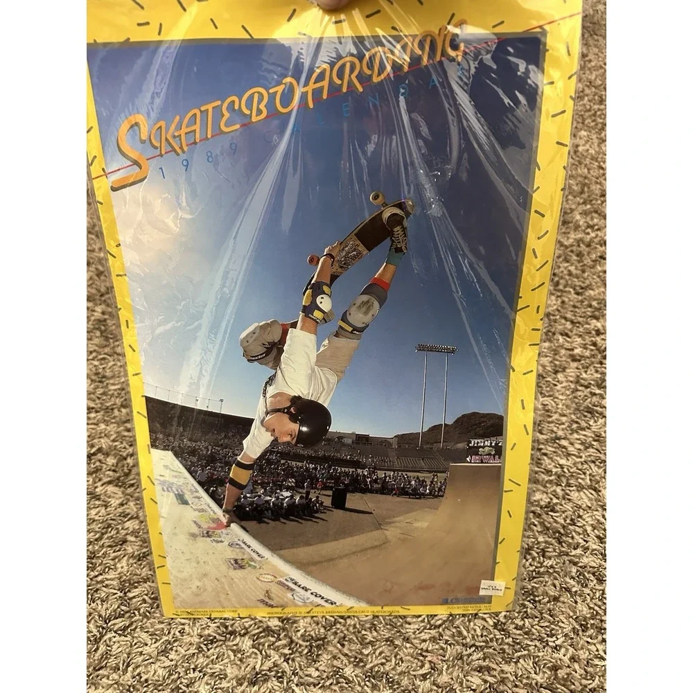 New Sealed Vintage Landmark 1989 Skateboarding Calendar Santa Cruz Steve Keenan